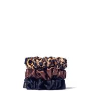 SILKE London Hair Scrunchies (Various Colours) - Leopard, Brown, Black