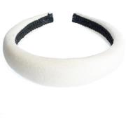 Dark Velvet Hair Band Broad Off White - pcs 1