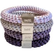 Dark Fat Hair Ties 4 Pk Combo Grapes - pcs 1