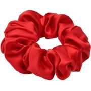 Lenoites Mulberry Silk Scrunchie Red