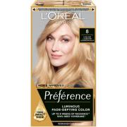 L'Oréal Paris Récital Préférence 8 California Ljusblond 1 pcs