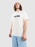Cariuma Duo Logo T-Shirt off white/black and blue