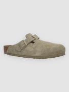 Birkenstock Boston Suede Leather Sandaler faded khaki