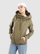 Kazane Marte Hoodie med Dragkedja burtn olive