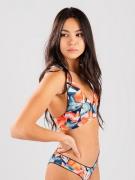 Rip Curl Bliss Bloom Floral Halter Revo Bikini Top dark blue