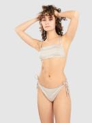 Roxy Wavy Stripe Bralette Bikini Top papaya wavy stripe s