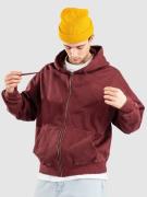 Ninth Hall Fundamental Hoodie med Dragkedja maroon