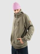 Kazane Pure Land Hoodie med Dragkedja beetle heather