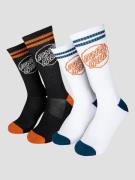 Santa Cruz Kid 2 Pack Strumpor black/pumpkin/white/dark