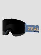 Zeal Optics Lookout Laser Moose Goggle dark grey w/skyblue mirro