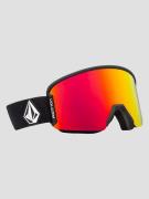 Volcom Garden 2 Matte Black Goggle red chrome