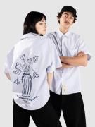 Another Cotton Lab Oversized Short Sleeve Skjorta blue