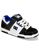 DC Stag Skateskor white/black/blue