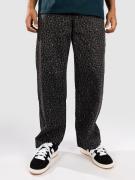 Blue Tomato Leopard Print Baggy Denim Jeans grey leopard