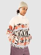 Rip Curl Oceanic Zip Thru Polar Fleecejacka beige