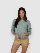 Salty Crew Island Time Crew Sweater sage