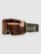 Sinner Arc Trans+ Matte Moss Green Goggle dbl trns+ flsh mrror org