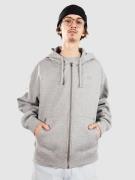 Ninth Hall Fundamental Hoodie med Dragkedja grey
