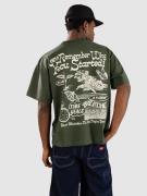 Dravus Positive Message Cropped T-Shirt forest green
