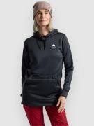 Burton Oak Long Hoodie true black heather
