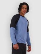 Mons Royale Quad Merino Fleecetröja horizon blue / black