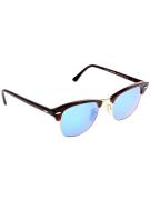 Ray-Ban Clubmaster Sand Havana/Gold Special grey mirror blue
