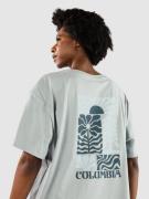 Columbia Rolling Bend Graphic Oversized T-Shirt crushed blue/flrl grve