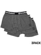 Horsefeathers Dynasty 3Pk Boxershorts heather anthracite