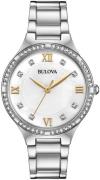 Bulova Damklocka 96L263 Classic Vit/Stål Ø34 mm