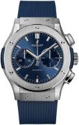 Hublot Herrklocka 521.NX.7170.RX Classic Fusion Blå/Gummi Ø45 mm