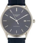 Longines Herrklocka L4.961.4.92.2 Lyre Blå/Läder Ø40 mm