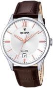 Festina Herrklocka F20426-4 Classic Vit/Läder Ø43 mm