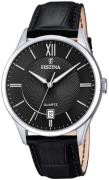 Festina Herrklocka F20426-3 Classic Svart/Läder Ø43 mm