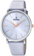 Festina Damklocka F20371-3 Blå/Läder Ø38 mm