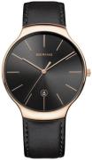 Bering Herrklocka 13338-462 Classic Svart/Läder Ø38 mm