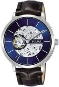 Pulsar Herrklocka P8A007X1 Classic Blå/Läder Ø42 mm