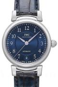 IWC Damklocka IW458312 Da Vinci Blå/Läder Ø36 mm