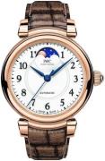 IWC Damklocka IW459308 Da Vinci Silverfärgad/Läder Ø36 mm