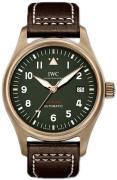 IWC Herrklocka IW326802 Pilots Spitfire Grön/Läder Ø39 mm