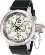 Invicta Herrklocka 7001 Russian Diver Vit/Läder Ø51.5 mm