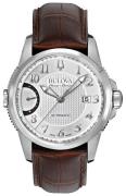 Bulova Herrklocka 63B171 Dress Silverfärgad/Läder Ø43 mm