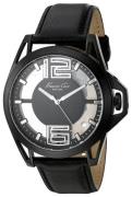 Kenneth Cole Herrklocka 10022526 Transparency Svart/Läder Ø40 mm