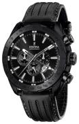 Festina Herrklocka F16902-1 Sport Svart/Läder Ø44 mm