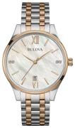 Bulova Damklocka 98P150 Diamond Silverfärgad/Roséguldstonat stål