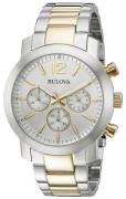 Bulova Herrklocka 98A145 Bracelet Silverfärgad/Gulguldtonat stål