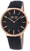 So & Co New York 5103.5 SoHo Blå/Läder Ø41 mm