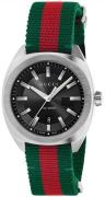 Gucci Herrklocka YA142305 Svart/Textil Ø41 mm