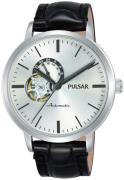 Pulsar Herrklocka P9A005X1 Silverfärgad/Läder Ø42 mm