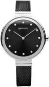 Bering Damklocka 12034-102 Svart/Stål Ø34 mm