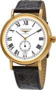 Longines Herrklocka L4.905.2.11.2 Presence Vit/Läder Ø40 mm